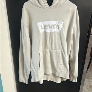 Levi's Cream Sweater Soft Cotton Blend Pullover